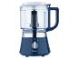 Robot culinaire Masterpro bleu : bol transparent,  fonctionnement facile.