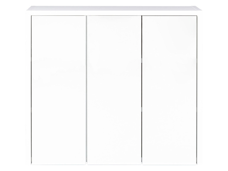 Aller en mode plein écran : LIVARNO home Armoire de salle de bains miroir, 65 x 60 x 17 cm, blanche - Image 1