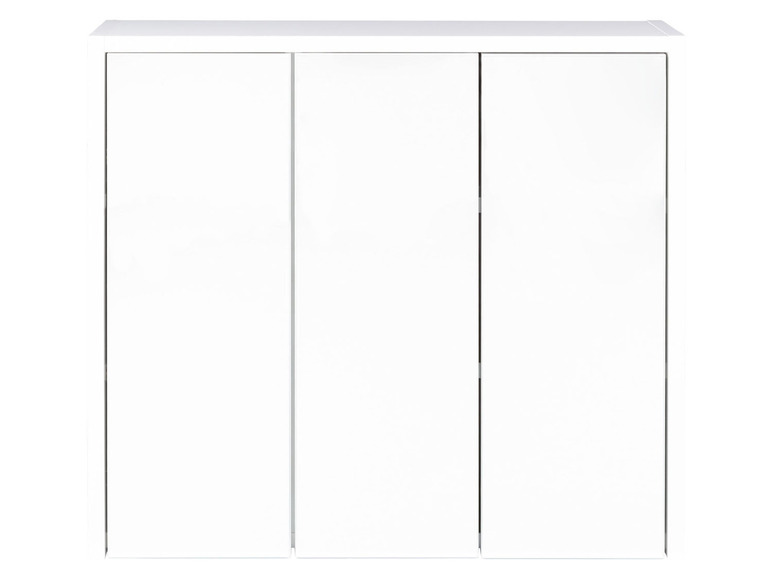 Aller en mode plein écran : LIVARNO home Armoire de salle de bains miroir, 65 x 60 x 17 cm, blanche - Image 1