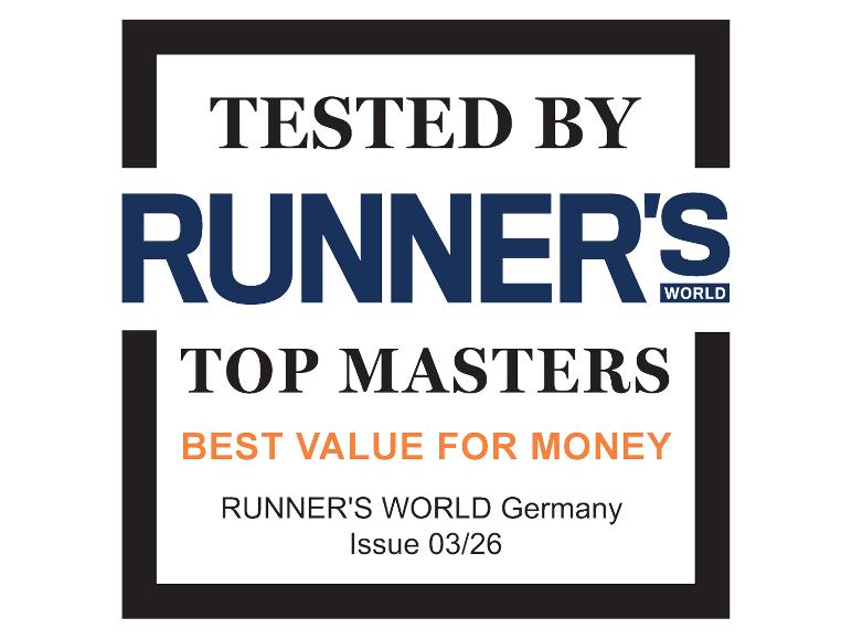 Prix Runner's World Allemagne pour le « Meilleur rapport qualité-prix » testé par des experts.