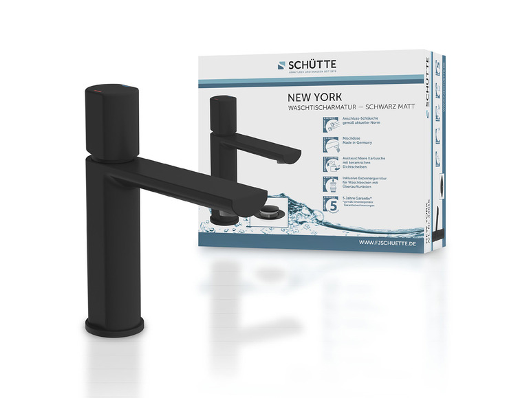 Aller en mode plein écran : Schütte Mitigeur robinet de lavabo New York, avec valve pop-up adaptée - Image 9