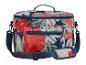 Sac isotherme à motif floral avec poignée et bandoulière.