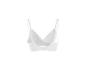 Soutien-gorge de sport blanc sans couture, vue arrière
