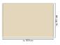Dimensions d'un grand tapis beige : environ 300 cm x 200 cm.
