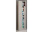 Une armoire grise avec divers classeurs, dont un portant l'inscription 'Familie'.