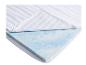 Surmatelas en mousse à mémoire de forme avec housse matelassée blanche