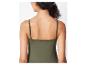 Robe de bain vert olive, vue arrière.