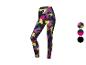 Leggings de sport avec un imprimé marbré aux couleurs vives.