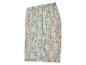 Shorts à fleurs beige et vert d'eau.