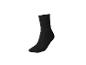 Chaussette noire sur fond blanc