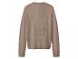 Pull en maille marron à manches longues et col rond