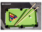 Un billard Schildkröt avec un queue et des boules.