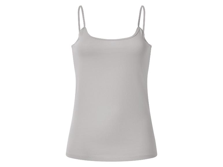 Débardeur gris à fines bretelles