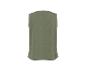 Gilet vert pour femme, vue de dos