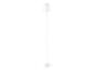 Lampadaire blanc au design minimaliste.