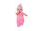 Une poupée Baby Born rose avec un bonnet