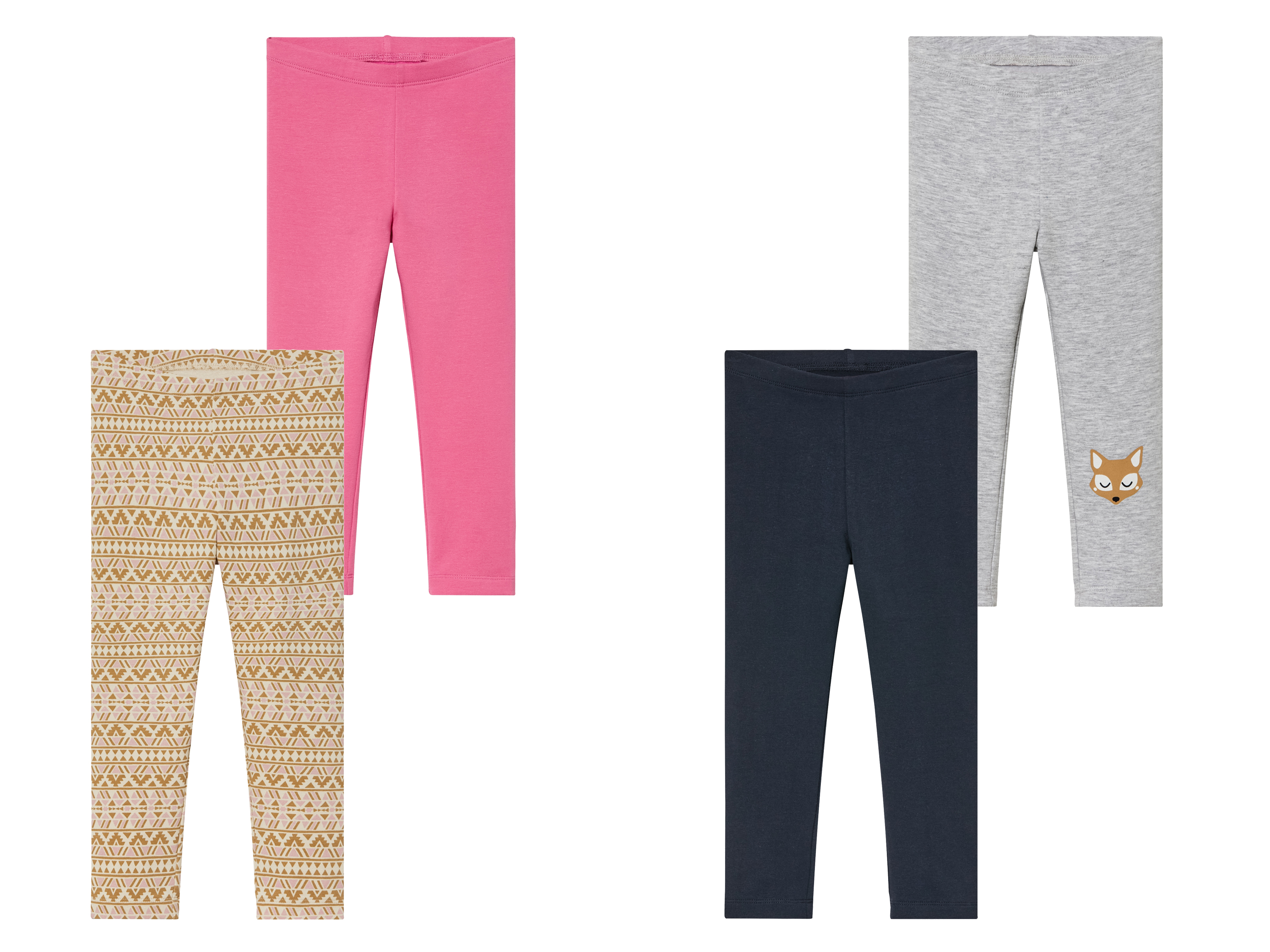 lupilu® Lot de 2 leggings thermiques petite fille