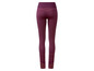 Leggings de sport bordeaux sans couture.