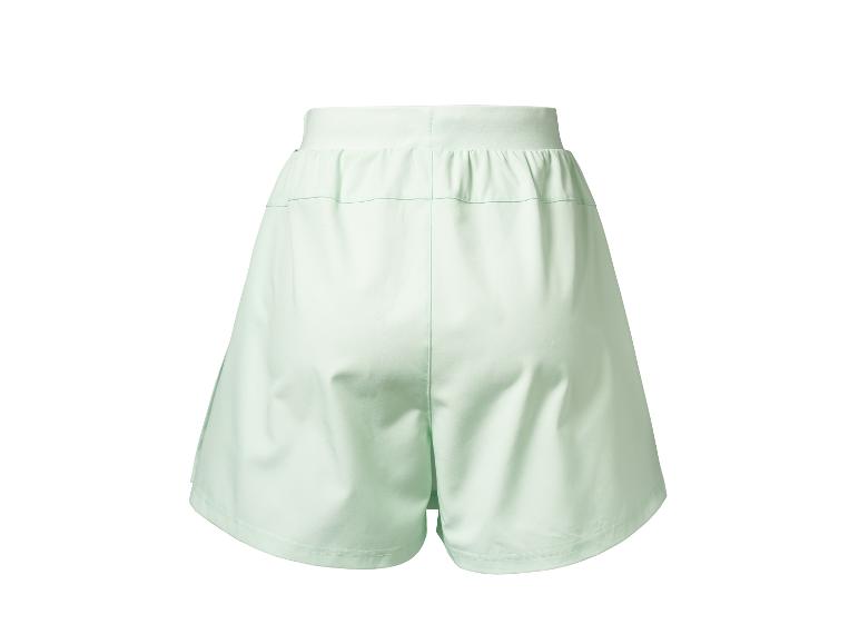 Short de sport femme vert clair, vue arrière