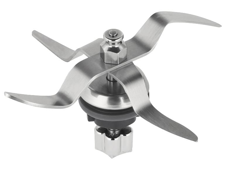 Lame de rechange en acier inoxydable pour mixeur avec quatre lames incurvées