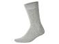 Chaussette grise simple avec bord-côte