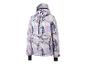 Veste de ski Mountain Slopes avec capuche et motif marbré.