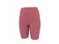 Short cycliste rose côtelé taille haute.