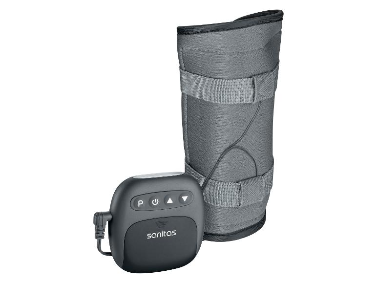 Appareil de massage par compression avec manchette pour le bras ou la jambe.