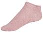 Chaussettes roses courtes en coton.
