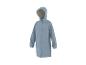 Imperméable bleu clair avec capuche et boutons