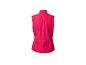 Gilet sans manches rose vif pour femme, idéal pour le sport.