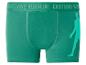 Boxer vert avec le nom 'Cristiano Ronaldo' sur la ceinture et une silhouette de joueur.