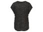 T-shirt noir à manches courtes avec un imprimé zèbre.