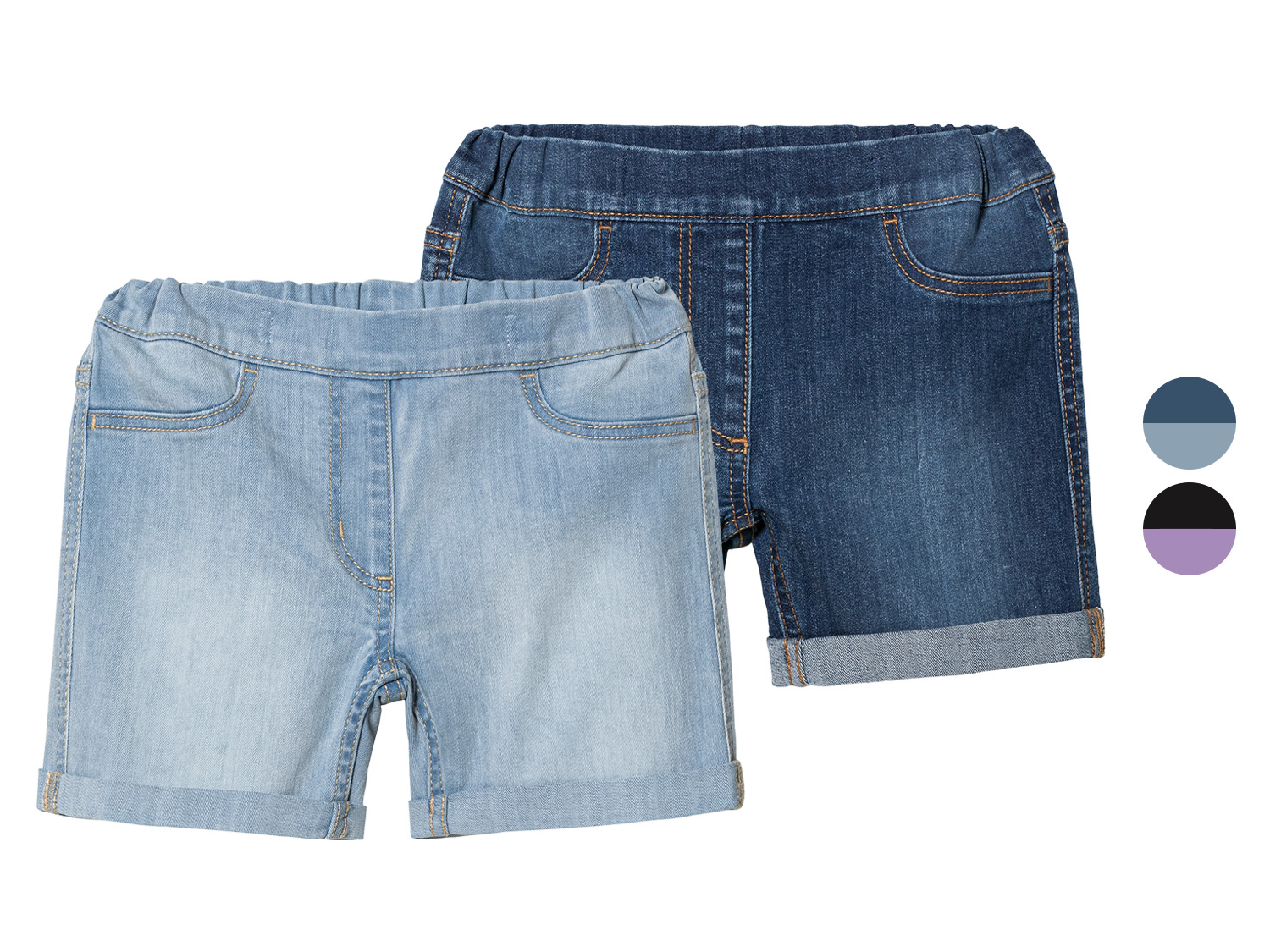 lupilu® Set de 2 short enfant