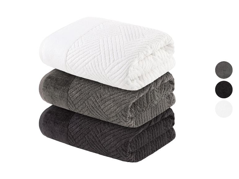 Aller en mode plein écran : Drap de bain en éponge, 100 x 150 cm - Image 1