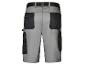 Shorts de travail gris avec des détails noirs et des poches