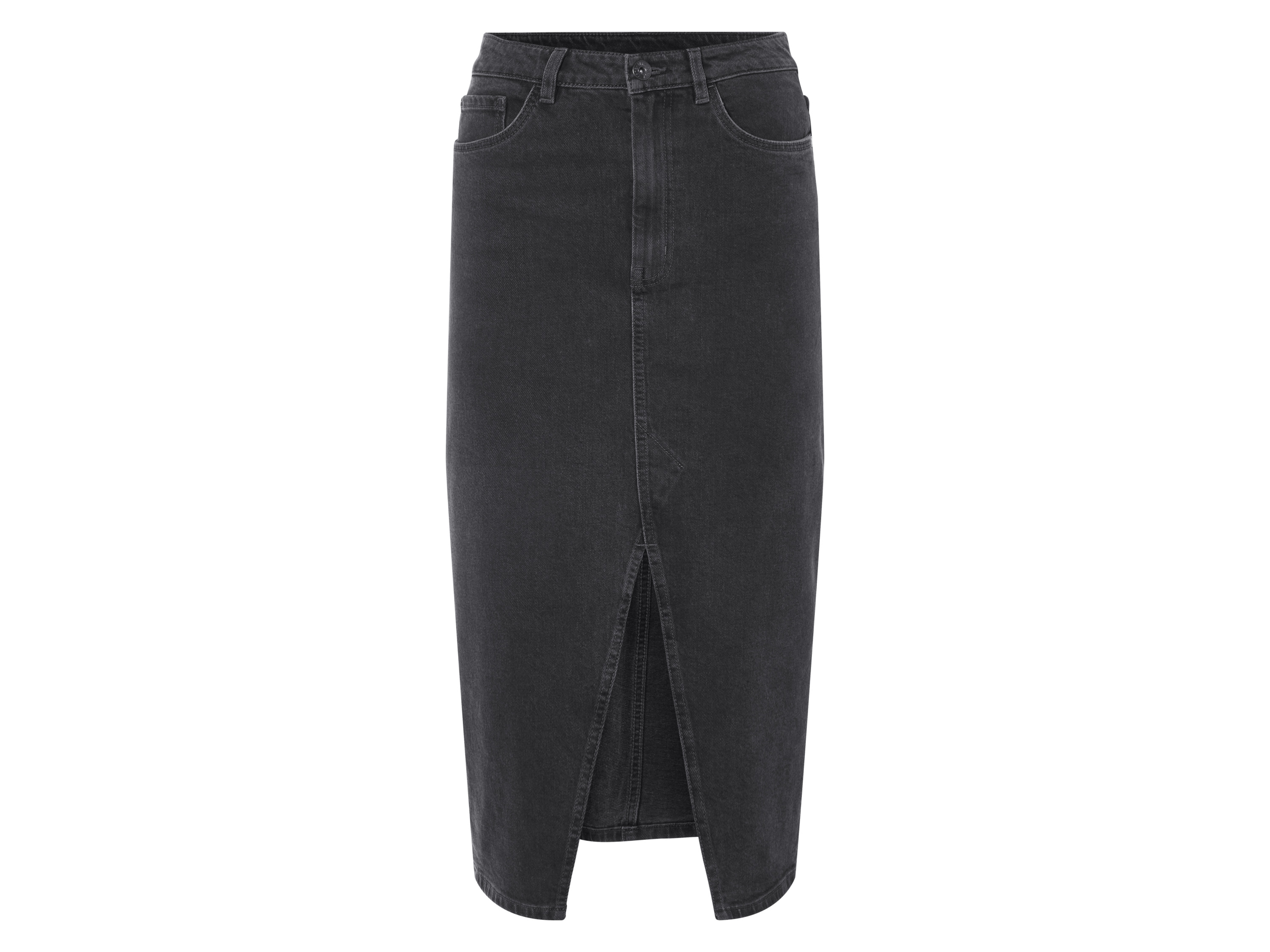 esmara® Jupe mi-longue en jean femme (gris, 36)