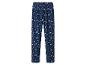 Pantalon de pyjama en polaire bleu avec imprimé étoiles blanches