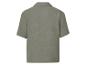Chemise à manches courtes en lin, couleur olive.