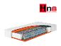 Matelas Hn8 Schlafsysteme avec coupe transversale montrant les ressorts et les couches.