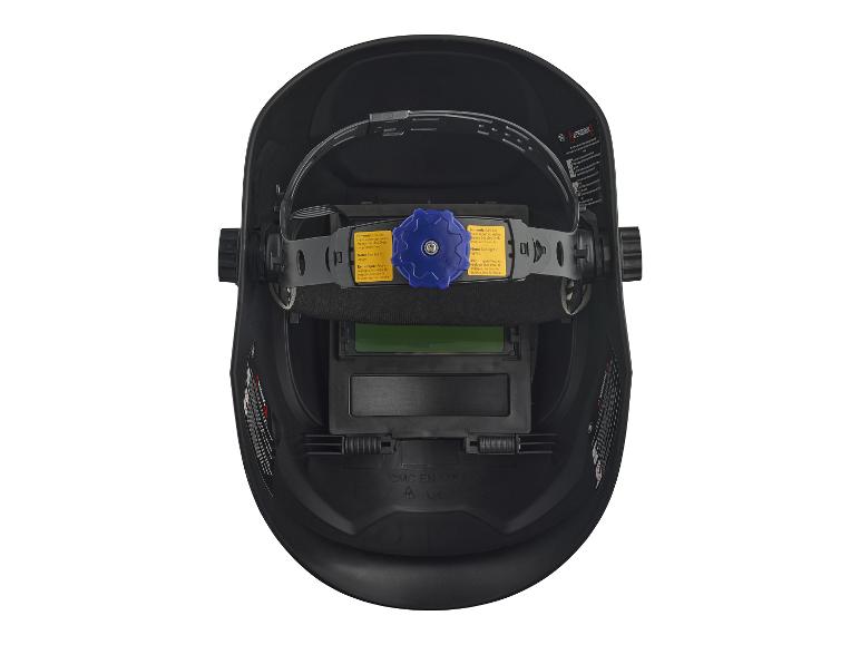 Masque de soudage noir avec bandeau et visière