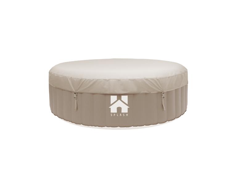 Spa gonflable Splash avec couverture beige et logo