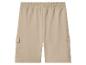 Shorts cargo beiges avec taille élastiquée