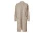 Long cardigan en maille beige avec devant ouvert et poches