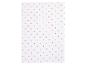 Drap de bain ou couverture à pois rose pâle.
