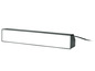 Une lampe LED rectangulaire noire de forme longue et étroite.