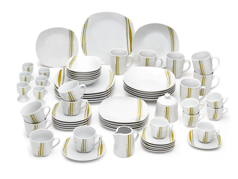 Aller en mode plein écran : vanWell Service de table en porcelaine Camaro, 62 pièces - Image 1