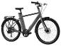 Un vélo électrique gris avec des pneus Schwalbe Big Ben.