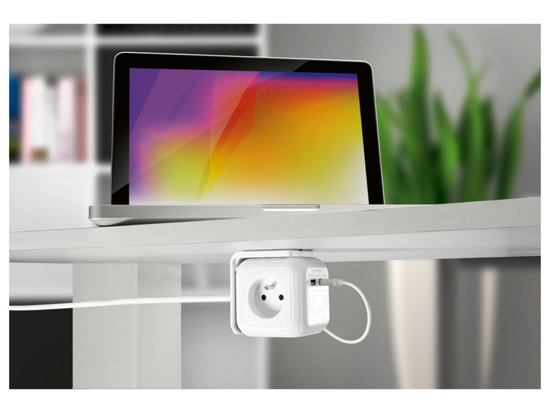Aller en mode plein écran : SILVERCREST® Cube multiprise avec ports USB - Image 3