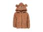 Veste polaire marron pour enfant avec capuche en forme d'ours